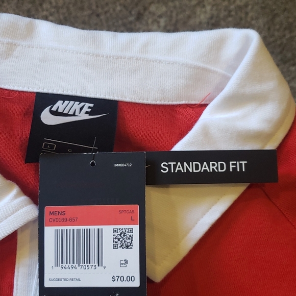 Men's Nike Swoosh Rugby Shirt - Picture 3 of 6
